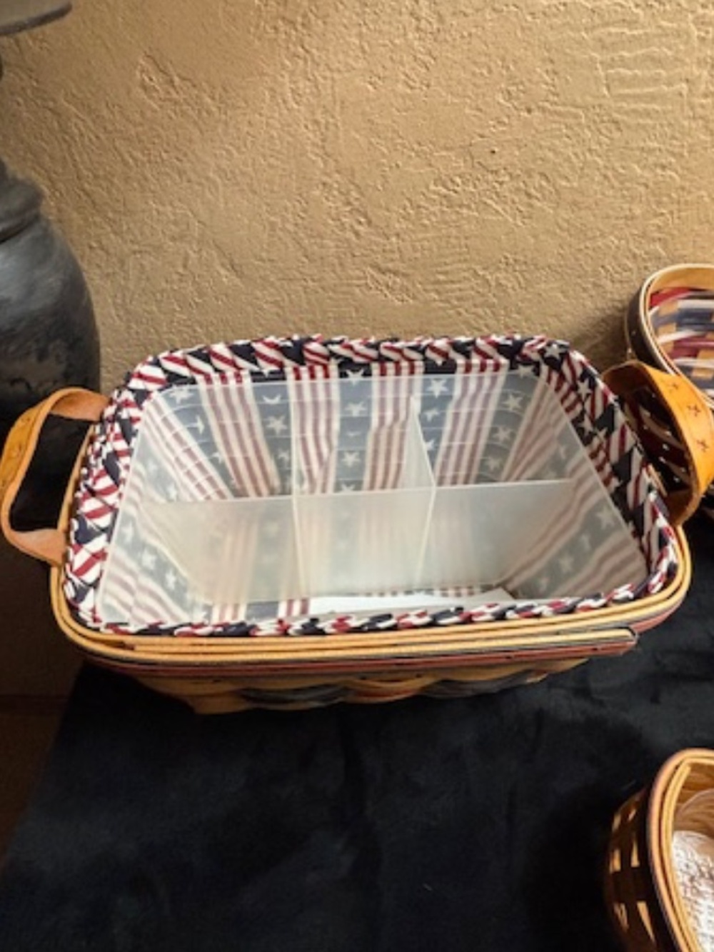 Longaberger Stars & Stripes Baskets (3)